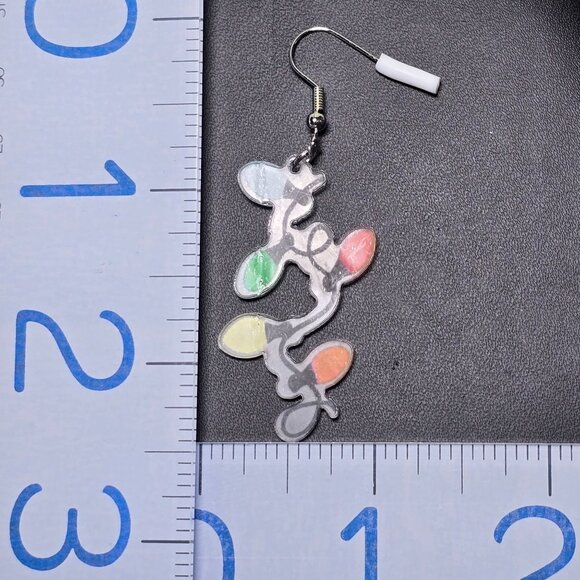 2/$15‎ Colorful Christmas Light Bulb Earrings (NWOT) - Picture 4 of 4